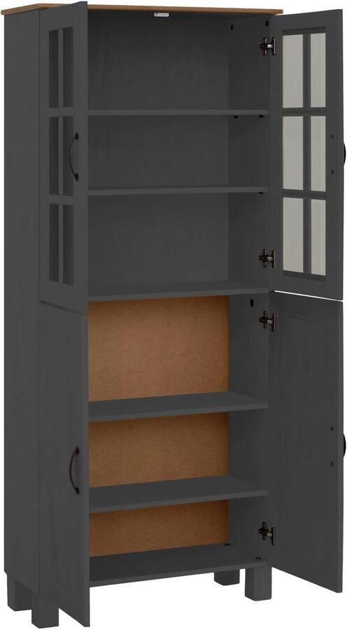 Home affaire Hoge kast Rodby Massief FSC -gecertificeerd hout breedte 75 cm hoogte 170 cm - Foto 2