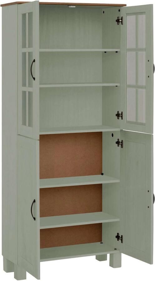 Home affaire Hoge kast Rodby Massief FSC -gecertificeerd hout breedte 75 cm hoogte 170 cm - Foto 2