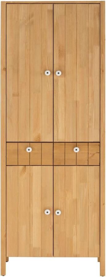 Home affaire Hoge kast TINA Badkamermeubel kast breedte 57 cm massief hout - Foto 7