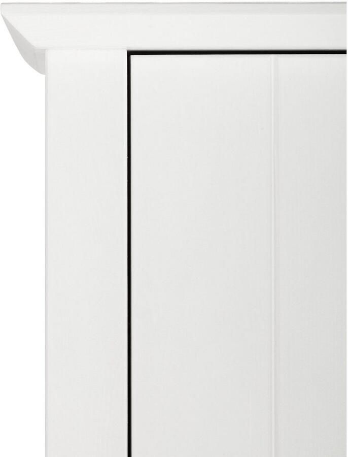 Home affaire Hoge kast Vili Badkamerkast hoogte 175 cm 2 lades 3 deuren van massief hout - Foto 5