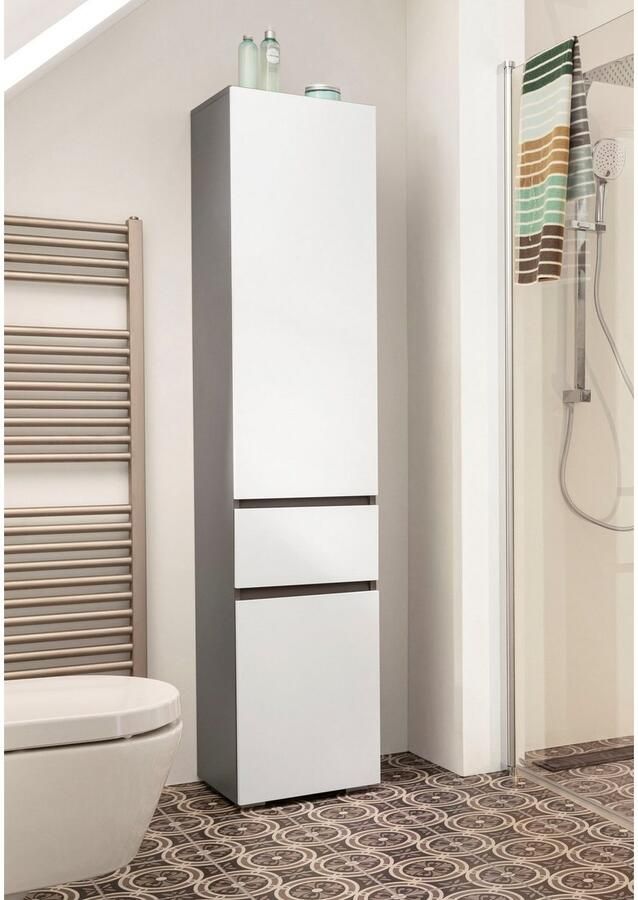 Home affaire Hoge kast Wisla Hoogte 180 cm met deuren & lade - Foto 3