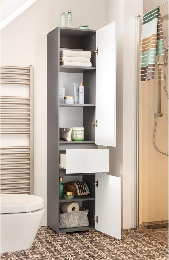 Home affaire Hoge kast Wisla Hoogte 180 cm met deuren & lade - Foto 5