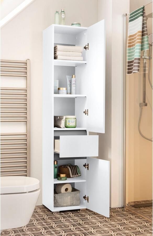 Home affaire Hoge kast Wisla Hoogte 180 cm met deuren & lade - Foto 5