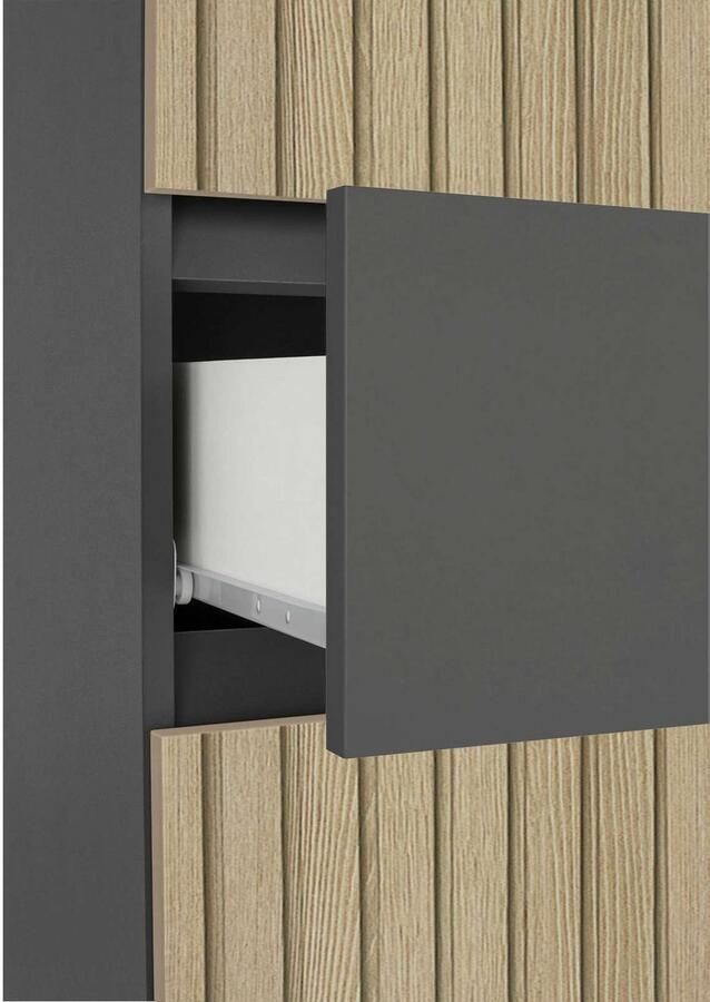 Home affaire Hoge kast Wisla Hoogte 180 cm met deuren & lade - Foto 6