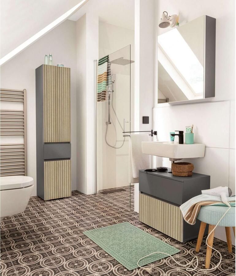 Home affaire Hoge kast Wisla Hoogte 180 cm met deuren & lade