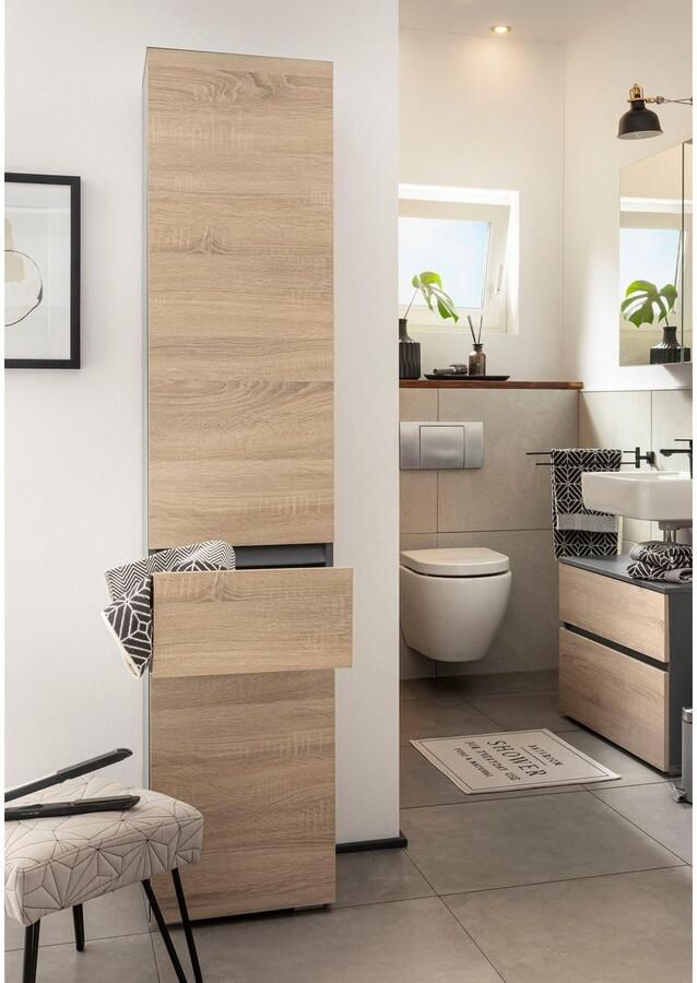 Home affaire Hoge kast Wisla Hoogte 180 cm met deuren & lade - Foto 4