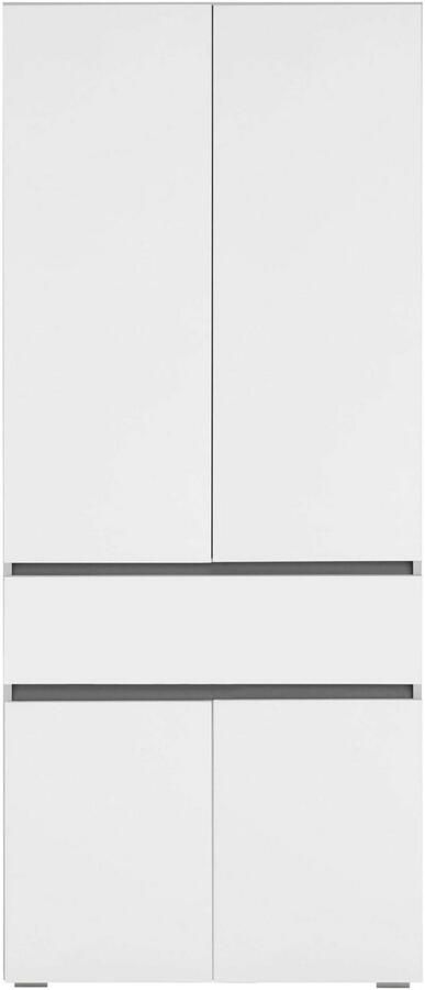 Home affaire Hoge kast Wisla met 4 deuren & 1 lade breedte 76 cm hoogte 180 cm - Foto 4