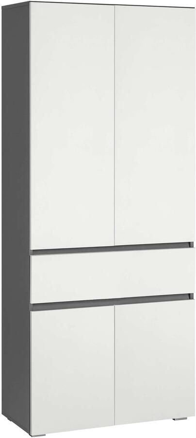 Home affaire Hoge kast Wisla met 4 deuren & 1 lade breedte 76 cm hoogte 180 cm - Foto 6