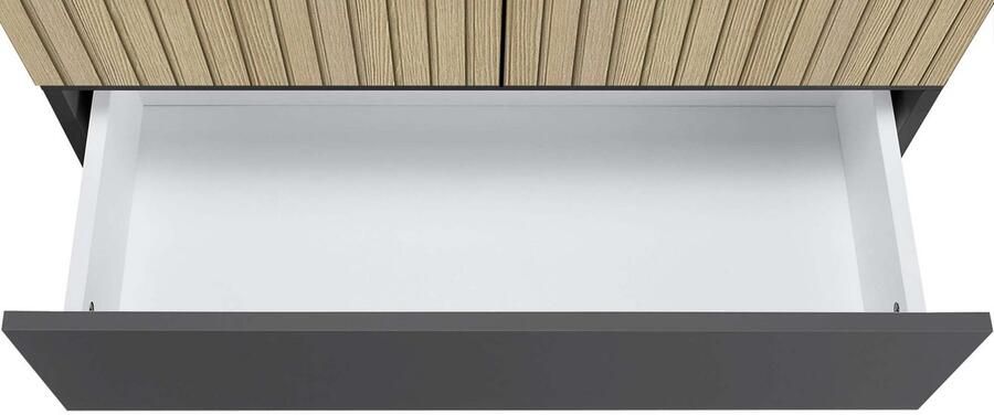 Home affaire Hoge kast Wisla met 4 deuren & 1 lade breedte 76 cm hoogte 180 cm - Foto 5