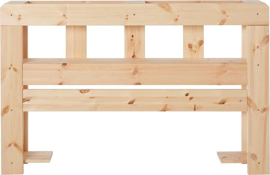 Home affaire Hoofdbord Alasco voor palletbed alasco gemaakt van massief hout met 7 open vakken - Foto 5