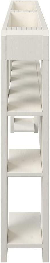 Home affaire Hoofdbord Alasco voor palletbed alasco gemaakt van massief hout met 7 open vakken - Foto 3