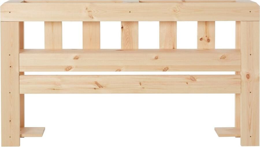 Home affaire Hoofdbord Alasco voor palletbed alasco gemaakt van massief hout met 7 open vakken - Foto 6
