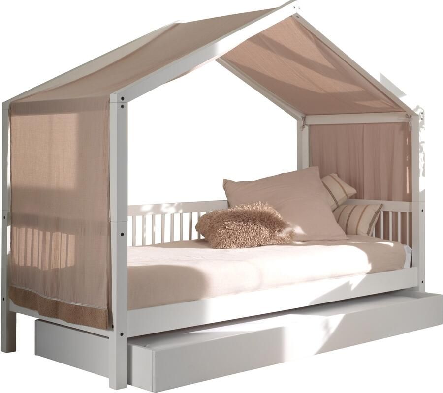 Home affaire Huisbed Forrest met dakconstructie textielhemel later om te bouwen tot een eenpersoonsbed - Foto 4