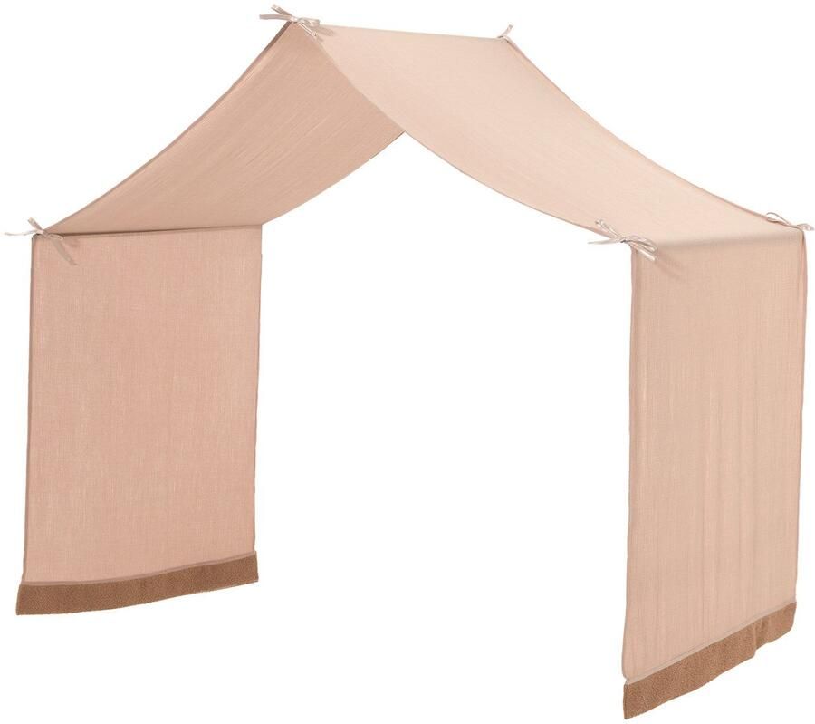 Home affaire Huisbed Forrest met dakconstructie textielhemel later om te bouwen tot een eenpersoonsbed