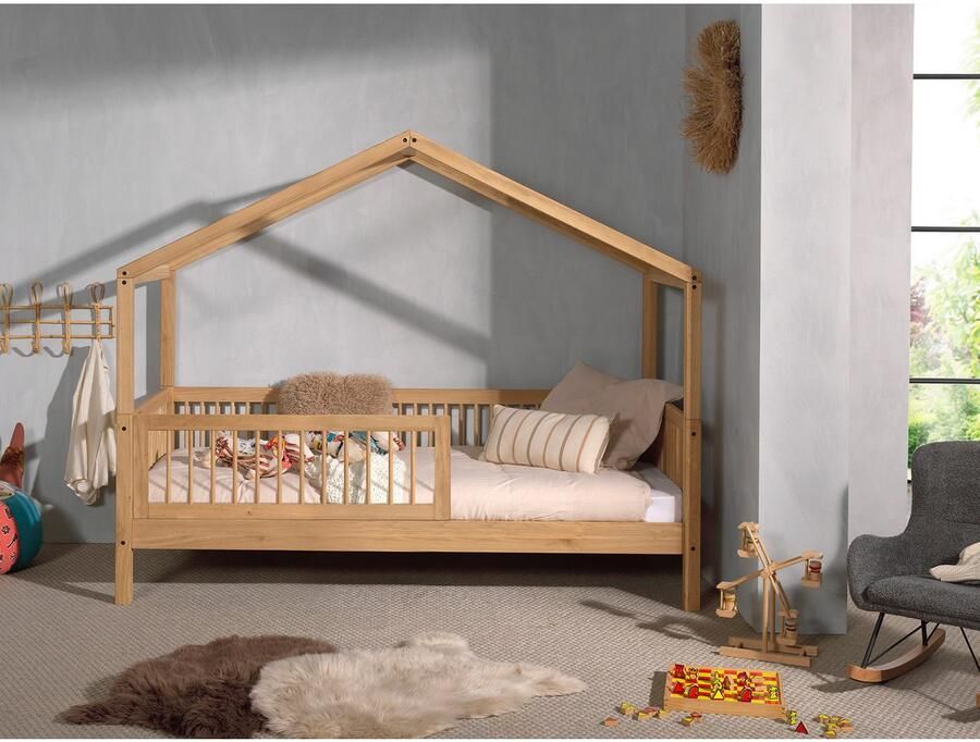 Home affaire Huisbed Forrest met dakconstructie valbeveiliging later om te bouwen tot een eenpersoonsbed - Foto 2