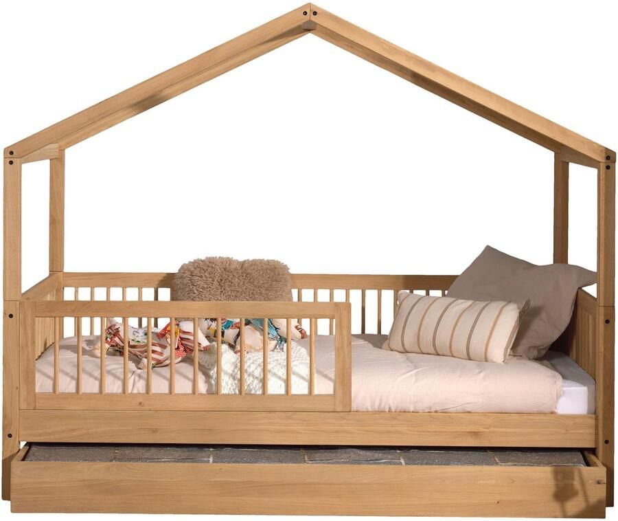 Home affaire Huisbed Forrest met dakconstructie valbeveiliging later om te bouwen tot een eenpersoonsbed - Foto 2