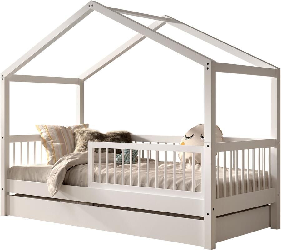 Home affaire Huisbed Forrest met dakconstructie valbeveiliging later om te bouwen tot een eenpersoonsbed - Foto 3