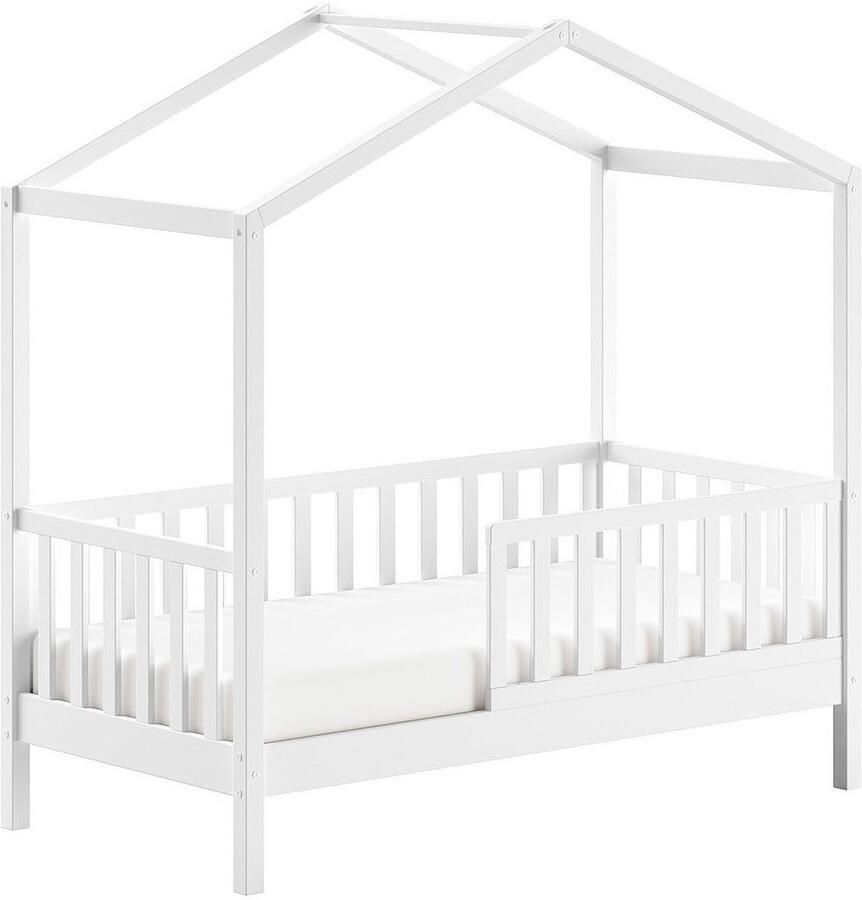Vipack EMOB Kinderbed Dallas 70x140 cm antraciet massief grenen Kinderbedden met uitvalbeveiliging Antraciet Hout Kinderbedden met uitvalbeveiliging Eenpersoons Normaal bed Op voorraad - Foto 3
