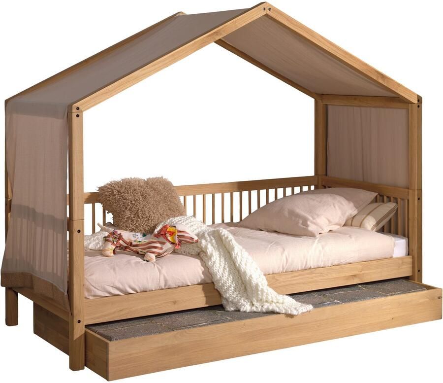 Home affaire Huisbed Massief eikenhout geolied gemaakt in Europa duurzame kwaliteit - Foto 4