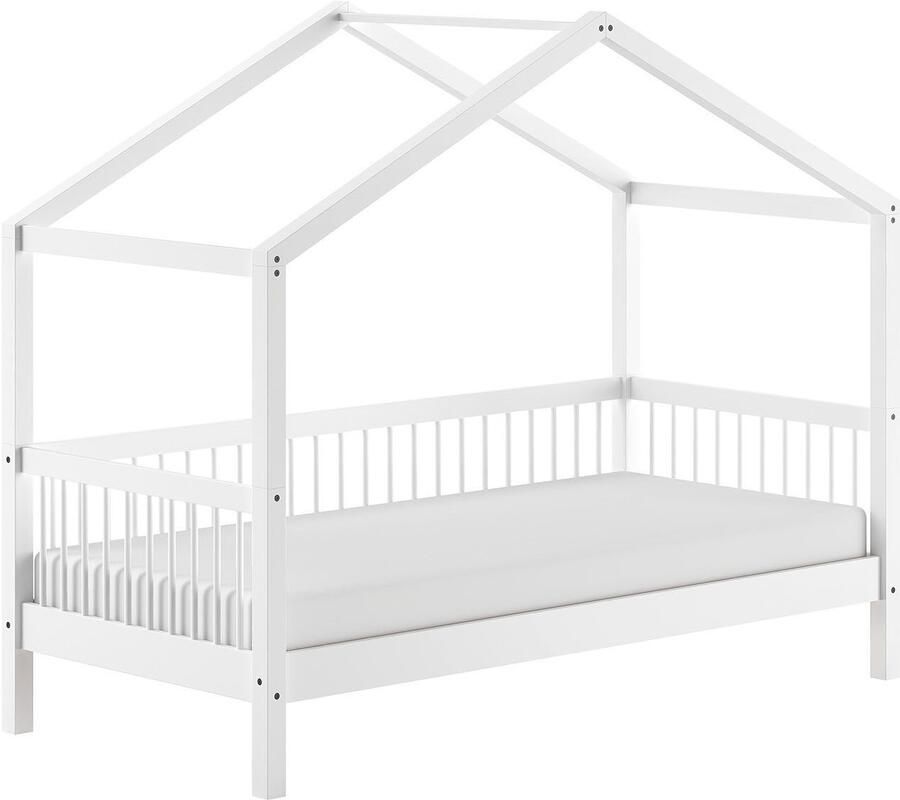 Home affaire Huisbed met lf 90x200 cm optioneel met of zonder bedlade beuken wit