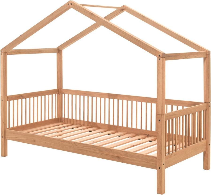 Home affaire Huisbed van massief geolied eikenhout lf 90x200 cm optioneel met bedlade - Foto 2