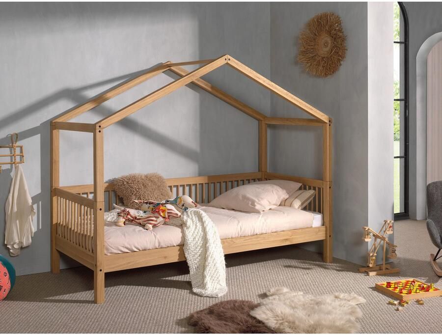 Home affaire Huisbed van massief geolied eikenhout lf 90x200 cm optioneel met bedlade - Foto 3