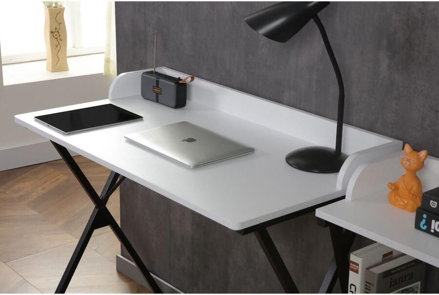 Home affaire Kantoormeubelset Forres bestaand uit bureau & rek Metalen frame afzonderlijk instelbaar FSC -gecertificeerd (2-delig) - Foto 15