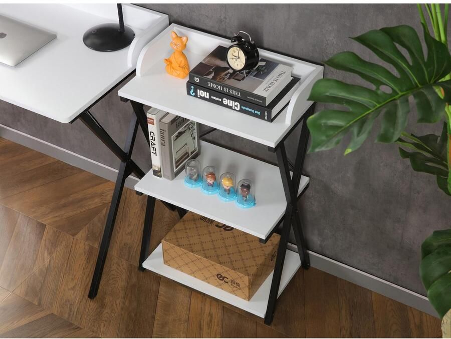 Home affaire Kantoormeubelset Forres bestaand uit bureau & rek Metalen frame afzonderlijk instelbaar FSC -gecertificeerd (2-delig) - Foto 7