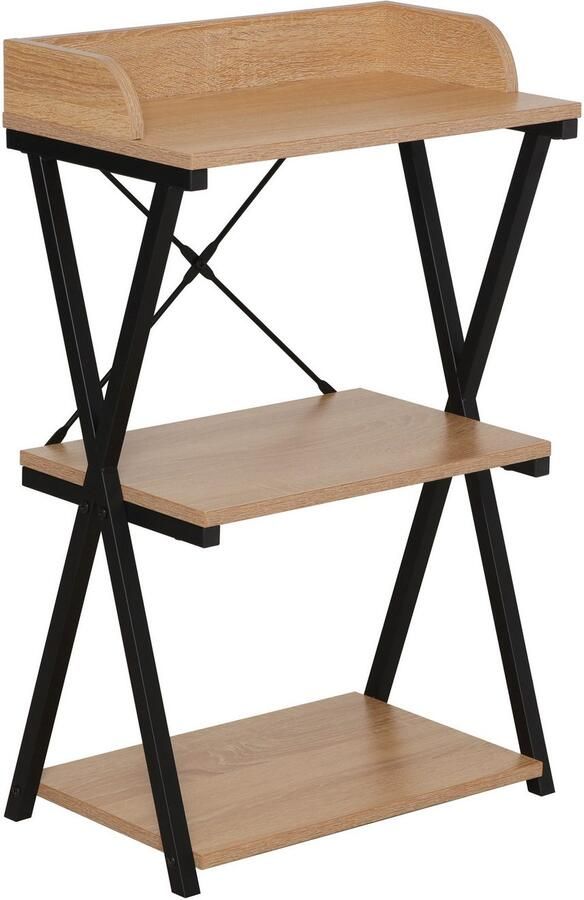 Home affaire Kantoormeubelset Forres bestaand uit bureau & rek Metalen frame afzonderlijk instelbaar FSC -gecertificeerd (2-delig) - Foto 9