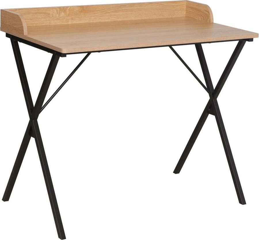 Home affaire Kantoormeubelset Forres bestaand uit bureau & rek Metalen frame afzonderlijk instelbaar FSC -gecertificeerd (2-delig)