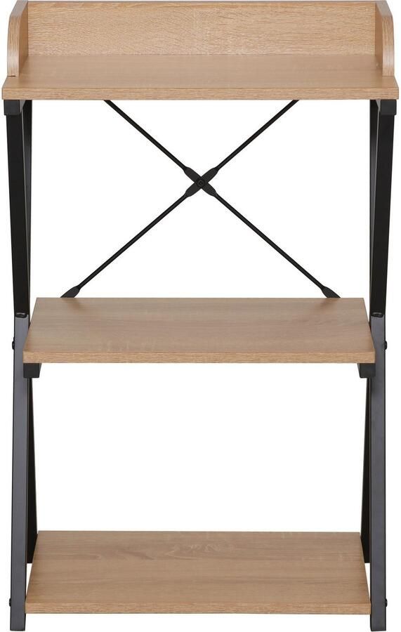 Home affaire Kantoormeubelset Forres bestaand uit bureau & rek Metalen frame afzonderlijk instelbaar FSC -gecertificeerd (2-delig) - Foto 10