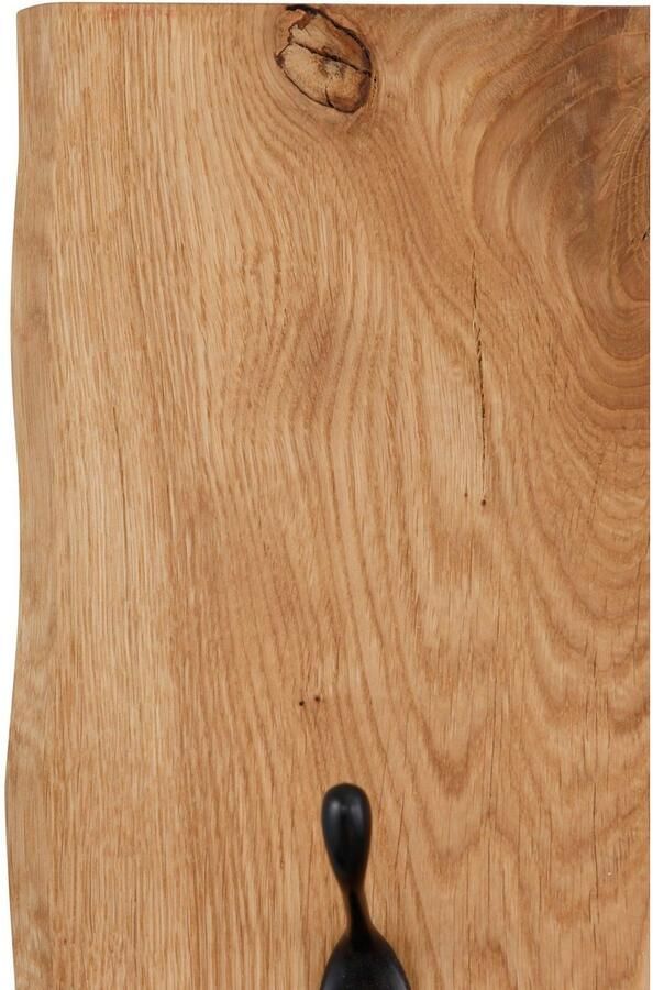 Home affaire Kapstokpaneel Brodi van massief eiken in golfmodel. - Foto 4