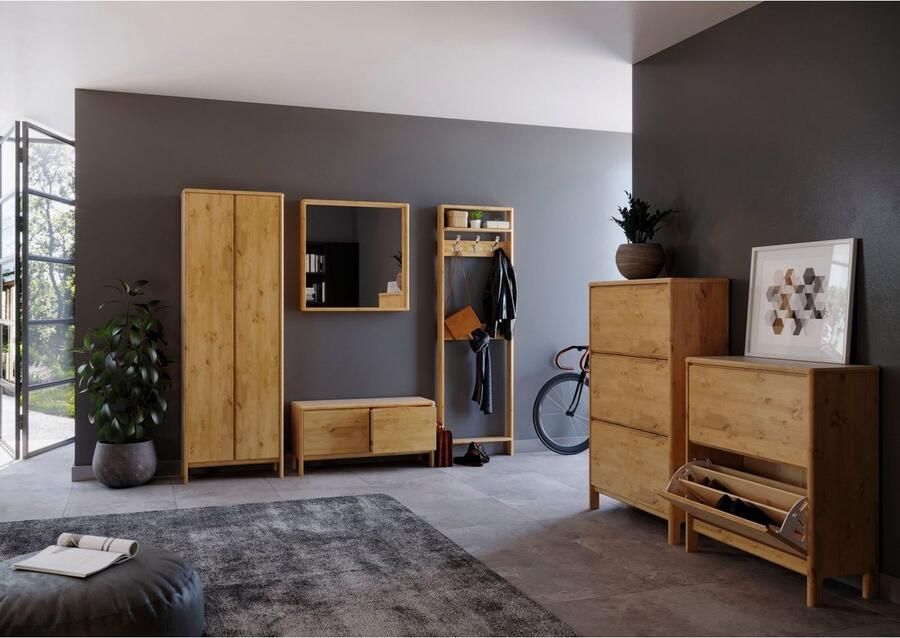 Home affaire Kapstokpaneel Luven FSC -gecertificeerd massief hout