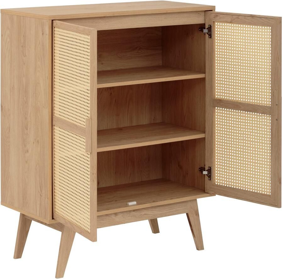 Home affaire Kast Bridget Commode vaste en verstelbare planken breedte 87cm hoogte 110cm