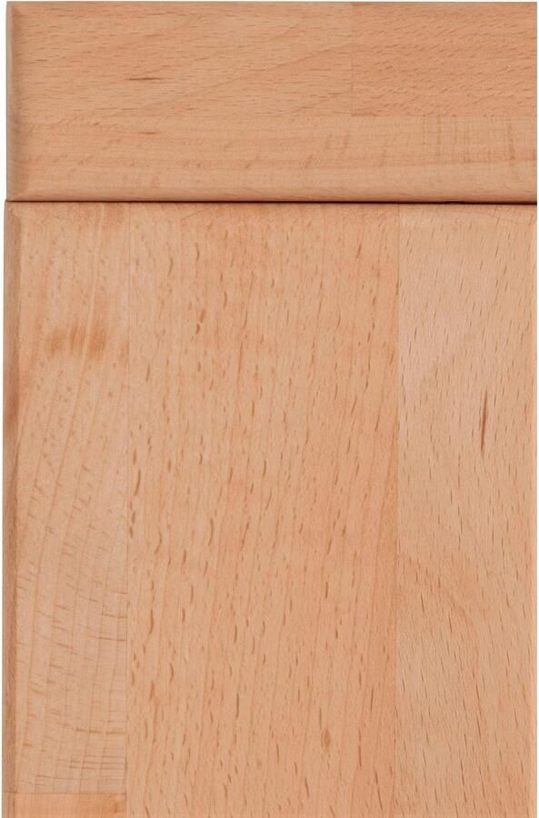 Home affaire Kast Celle 90cm breed 35 cm diep fronten massief hout massief houtmateriaal metalen handgrepen 3 brede vakken - Foto 7