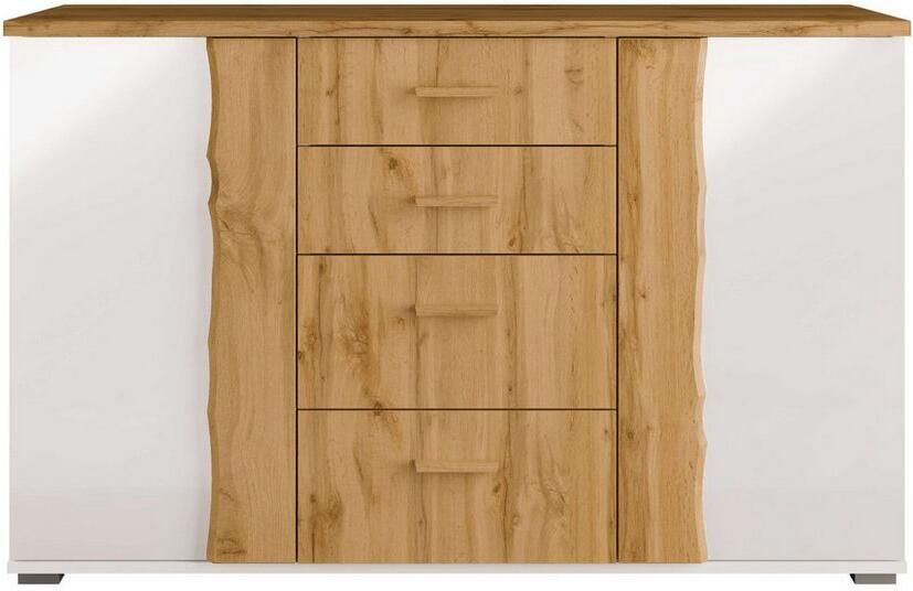 Home affaire Kast Commode Fabella met 4 lades 2 legplanken BxHxD 130x82x45 cm - Foto 3