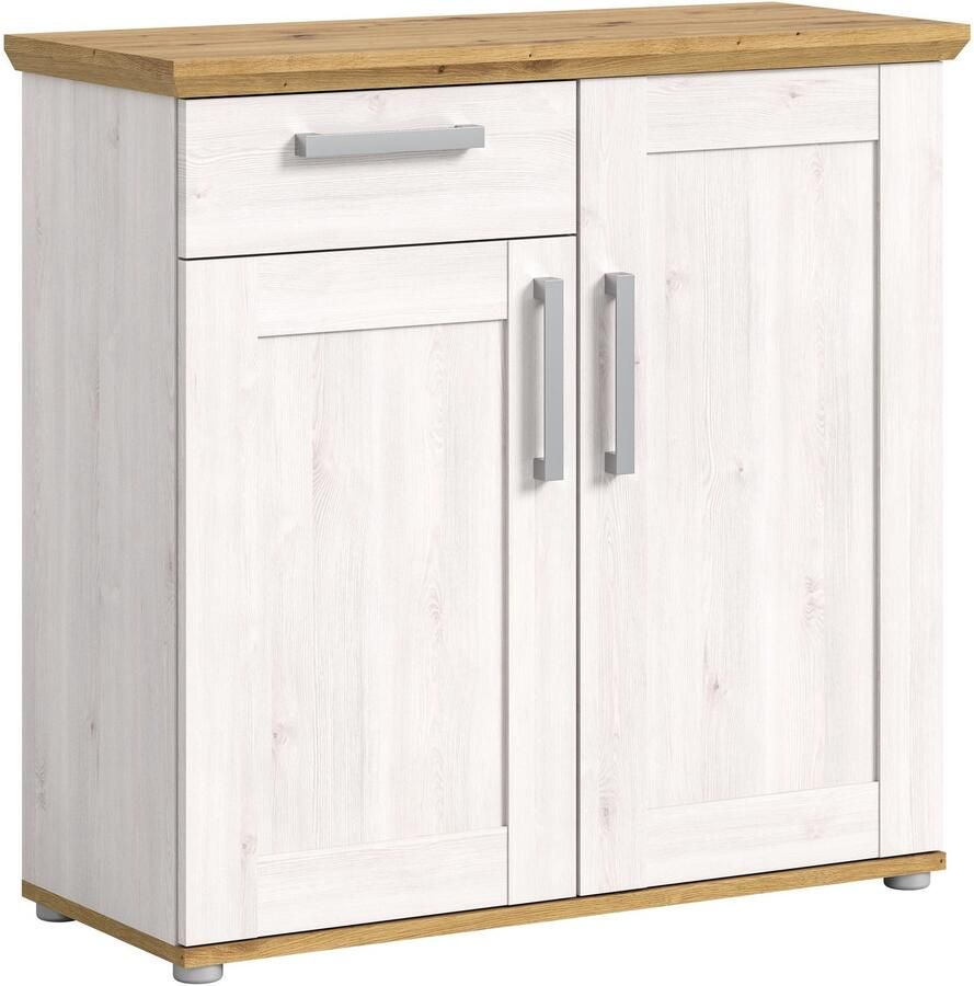 Home affaire Kast Cosenza Breedte 95 cm 2 Deuren 1 Lade in landelijke stijl dressoir kast sideboard - Foto 2