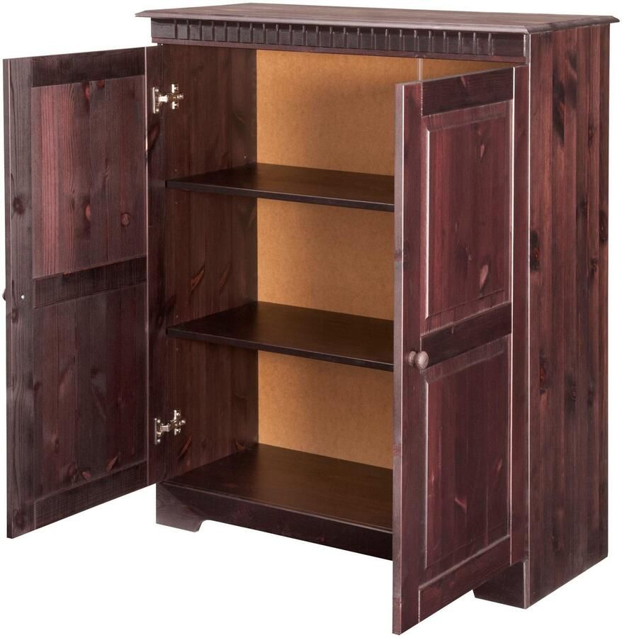 Home affaire Kast Cubrix van mooi massief grenenhout hoogte 100 cm