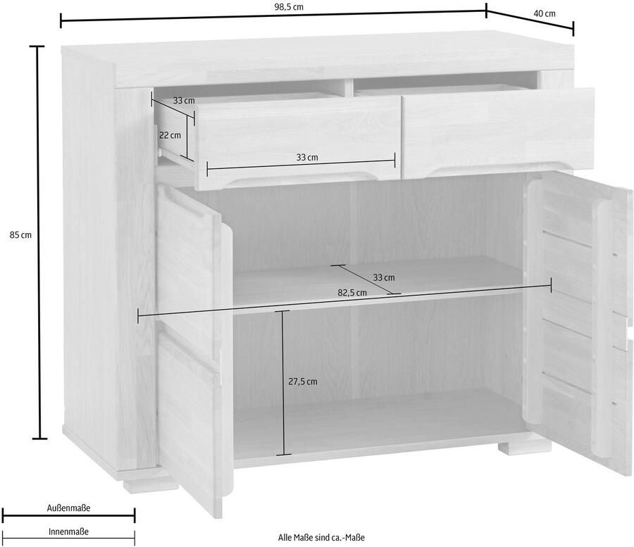 Home affaire Kast Denis Breedte 98 5 cm - Foto 2