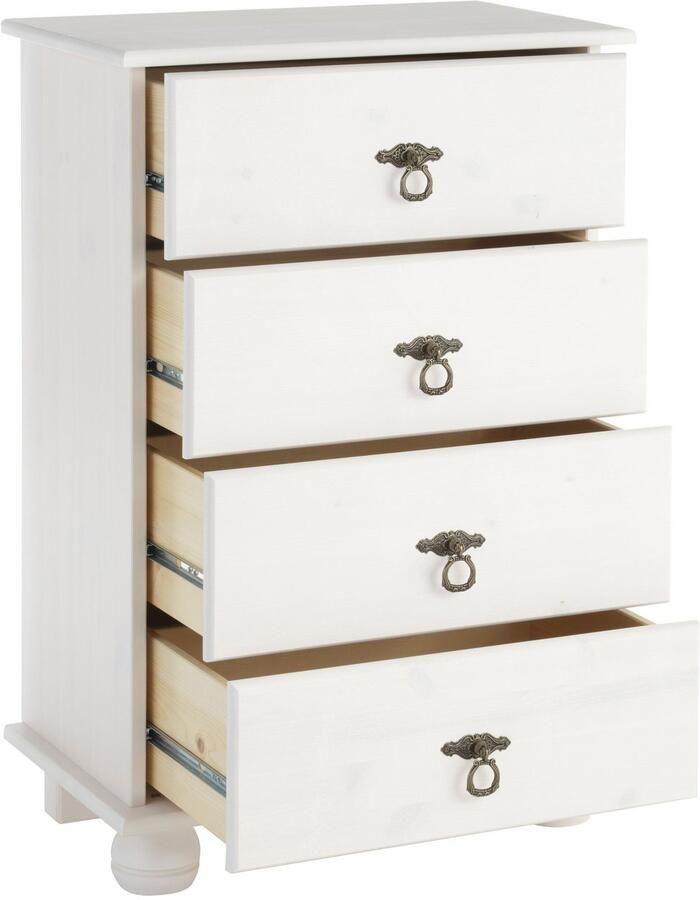 Home affaire Kast Finca van massief grenenhout met 4 laden voor opbergmogelijkheden - Foto 3