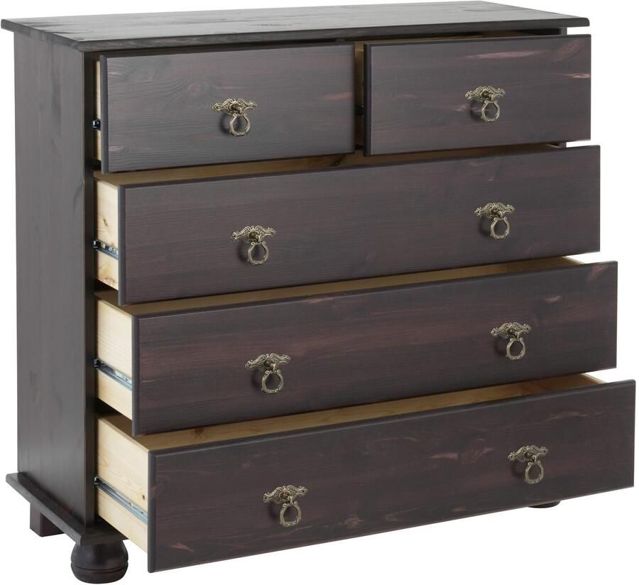 Home affaire Kast Finca van massief grenenhout met laden voor opbergmogelijkheden - Foto 4