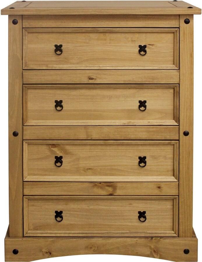 Home affaire Kast Houten oppervlak honingkleurig gewaxed (1 stuk) - Foto 2