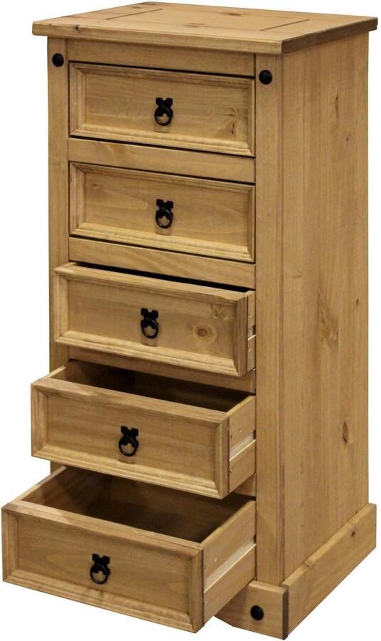 Home affaire Kast Houten oppervlak honingkleurig gewaxed (1 stuk)