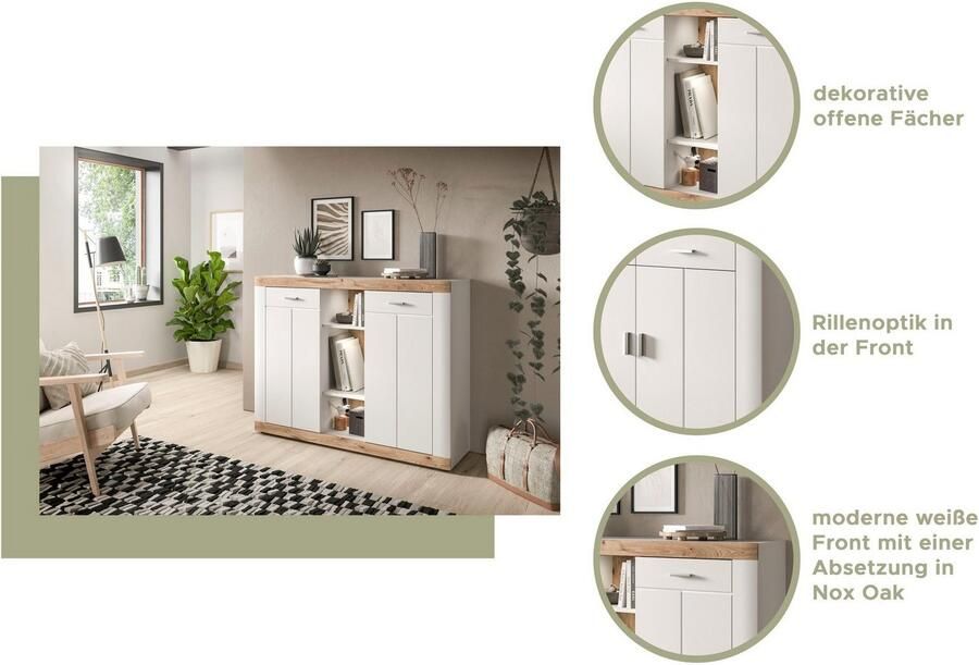 Home affaire Kast Landsby Breedte ca. 131 cm (1 stuk) - Foto 6