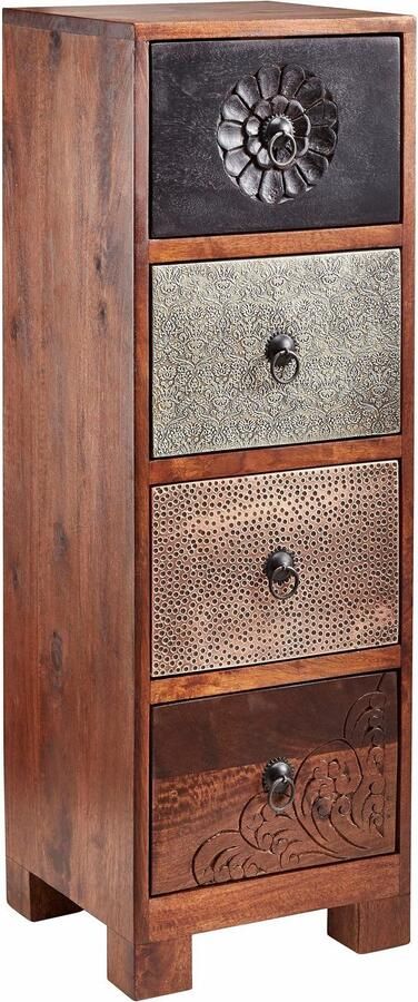 Home affaire Kast Mahar Breedte 30 cm met voorkanten van metaal - Foto 9