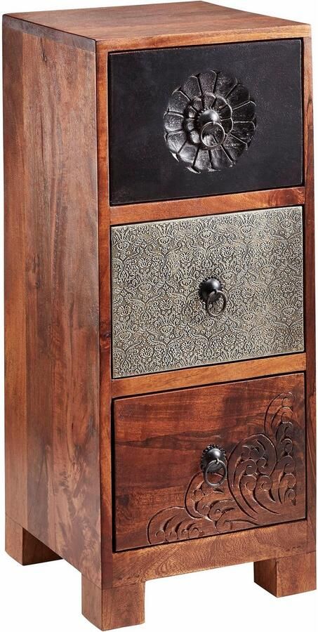 Home affaire Kast Mahar Breedte 30 cm met voorkanten van metaal - Foto 9