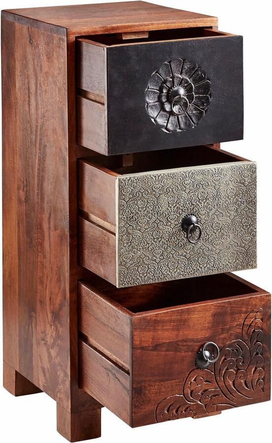 Home affaire Kast Mahar Breedte 30 cm met voorkanten van metaal - Foto 7