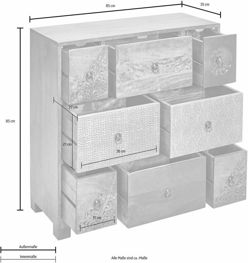 Home affaire Kast Mahar Breedte 85 cm - Foto 2