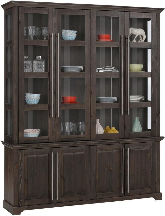 Home affaire Kast Meliss van massieve dennen fsc 4-deurs breedte 171 cm