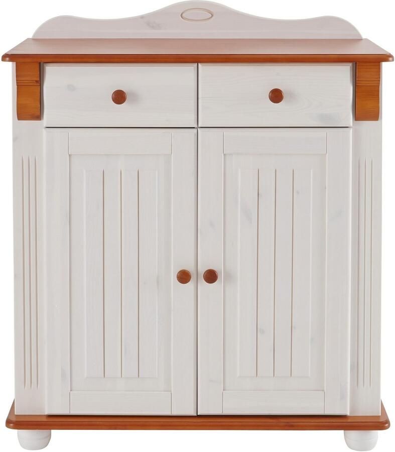 Home affaire Kast met laden en deuren ADELE gemaakt van massief grenen 92 cm breed - Foto 3